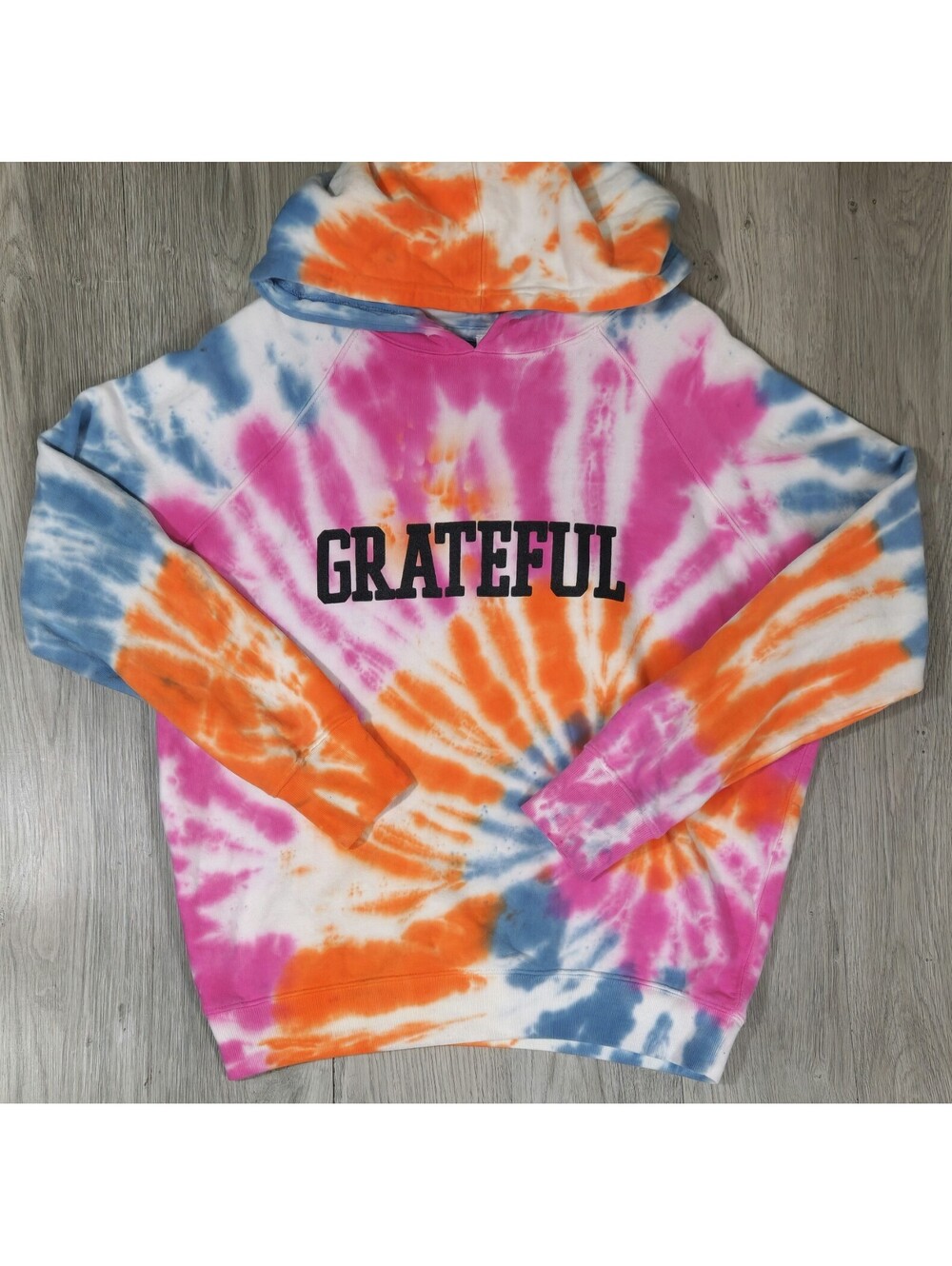 RipNDip Retro Tie Dye Hoodie Grateful Graphic Multicolor Size M